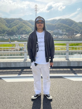 「EU,US CONVERSE（イーユーユーエスコンバース）のアイテム」を使った、yoshikazuさん（メンズ・170cm）の春コーディネート