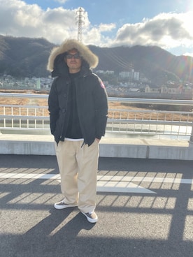 「DOCKERS（ドッカーズ）のアイテム」を使った、yoshikazuさん（メンズ・170cm）の冬コーディネート