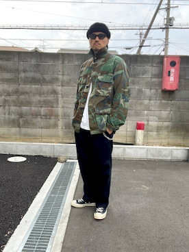 「EU,US CONVERSE（イーユーユーエスコンバース）のアイテム」を使った、yoshikazuさん（メンズ・170cm）の冬コーディネート