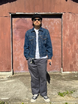 「Dickies（ディッキーズ）のアイテム」を使った、yoshikazuさん（メンズ・170cm）の春コーディネート