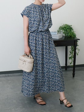 「libelle more（リベル モア）のアイテム（ワンピース/ドレス）」を使った、libelle more staffさん（レディース・154cm）の夏コーディネート