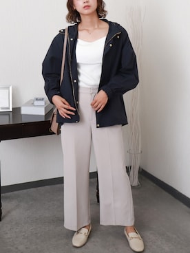 「アイテム（マウンテンパーカー）」を使った、libelle more staffさん（レディース・164cm）の秋コーディネート