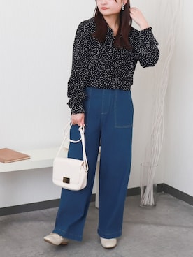 「libelle more（リベル モア）のアイテム」を使った、libelle more staffさん（レディース・157cm）の秋コーディネート