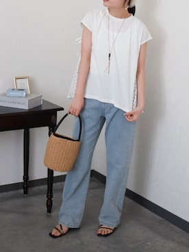 「libelle more（リベル モア）のアイテム」を使った、libelle more staffさん（レディース・157cm）の夏コーディネート