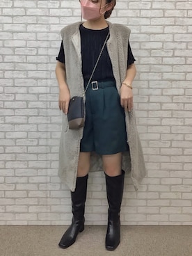 「きれいめスタイル」｜「アイテム（セットアップ）」を使った、libelle more staffさん（レディース・157cm）の夏コーディネート