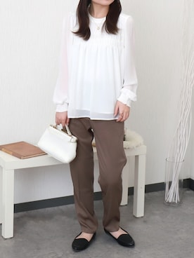 「libelle more（リベル モア）のアイテム」を使った、libelle more staffさん（レディース・157cm）の秋コーディネート