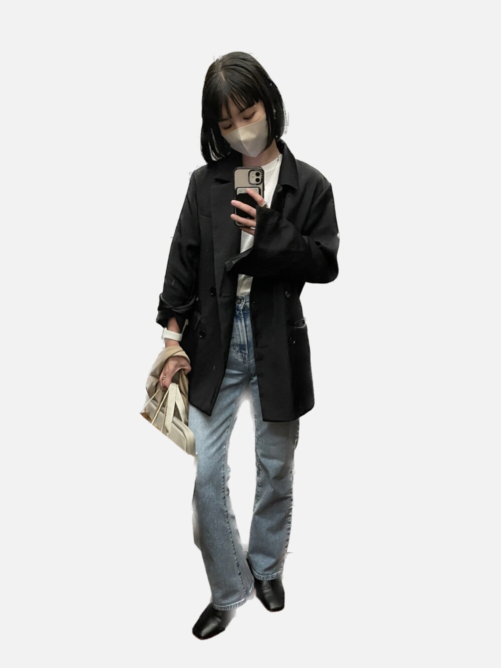 ENOFのテーラードジャケットを使った人気ファッションコーディネート