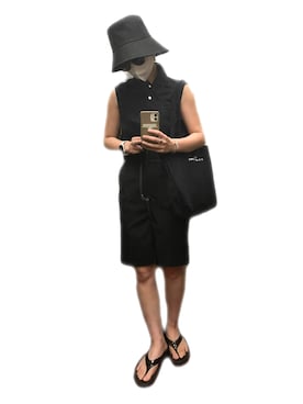 「08sircus（ゼロエイトサーカス）のアイテム」を使った、Aoiさん（レディース・159cm）の夏コーディネート