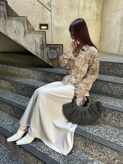 セール】フラワーコード刺繍 ワイドスリーブ シャツ（シャツ/ブラウス