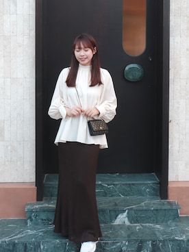 「MEIER.Q（マイヤーキュー）のアイテム」を使った、Tutuさん（レディース・168cm）の夏コーディネート