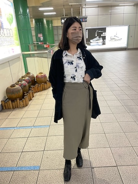 「PULL&BEAR（プルアンドベア）のアイテム（ジャケット/アウター）」を使った、Feniさん（レディース・158cm）の秋コーディネート