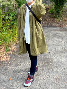 「アイテム（デニムパンツ、その他）」を使った、もえさん（レディース・161cm）の秋コーディネート