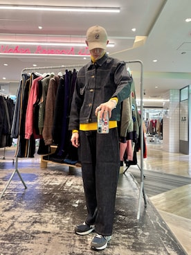 「URBAN RESEARCH（アーバンリサーチ）の『別注』Lee101×URBAN RESEARCH　COWBOY JACKET（デニムジャケット、ブルー系）」を使った、Yuiさん（メンズ・176cm）の秋コーディネート