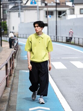 「URBAN RESEARCH（アーバンリサーチ）のアイテム（アクセサリー）」を使った、Noro Yuiさん（メンズ・176cm）の春コーディネート