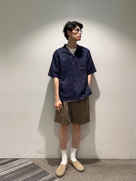 「リネン」｜Noro Yuiさん（メンズ・176cm・20代）の夏コーディネート