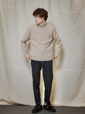 「ニット/セーター」｜Noro Yuiさん（メンズ・176cm）の冬コーディネート