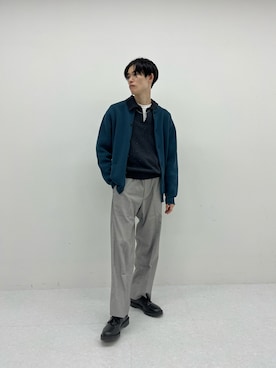 「GEORGE COX（ジョージコックス）のアイテム」を使った、Noro Yuiさん（メンズ・176cm）の秋コーディネート