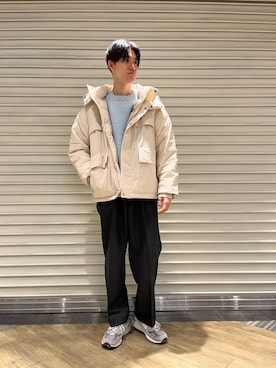 「URBAN RESEARCH Sonny Label（アーバンリサーチサニーレーベル）のアイテム（ダウンジャケット/コート）」を使った、Noro Yuiさん（メンズ・176cm）の冬コーディネート