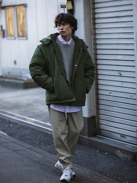「URBAN RESEARCH（アーバンリサーチ）のアイテム（ダウンジャケット/コート）」を使った、Noro Yuiさん（メンズ・176cm）の冬コーディネート