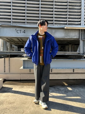 「URBAN RESEARCH Sonny Label（アーバンリサーチサニーレーベル）のアイテム（マウンテンパーカー）」を使った、Noro Yuiさん（メンズ・176cm）の冬コーディネート