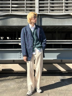 Noro Yuiさん（メンズ・176cm）の冬コーディネート