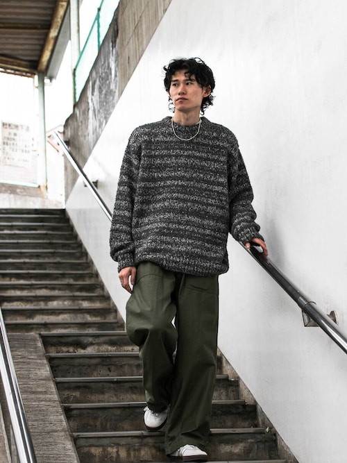 セール】URBAN RESEARCH iD ブークレメランジニット（ニット/セーター