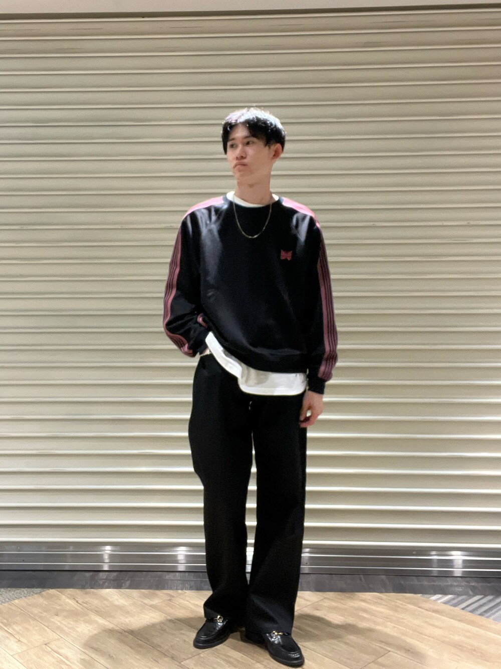 【Needles】 Track Crew Neck Shirt Poly Smooth  Needles『Track Crew Neck Shirt-Poly Smooth』(Wine) – Reggieshop