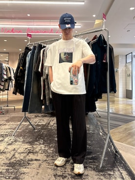 「URBAN RESEARCH（アーバンリサーチ）の別注/Disney/プリントT-SHIRTS（Tシャツ/カットソー、その他）」を使った、Noro Yuiさん（メンズ・176cm）の夏コーディネート