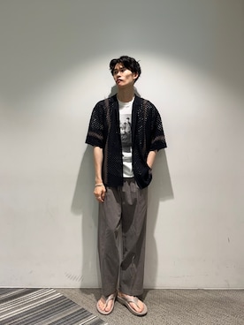 「リネン」｜Noro Yuiさん（メンズ・176cm・20代）の夏コーディネート