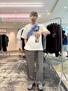 「LOTTO（ロット）のアイテム」を使った、Noro Yuiさん（メンズ・176cm）の夏コーディネート