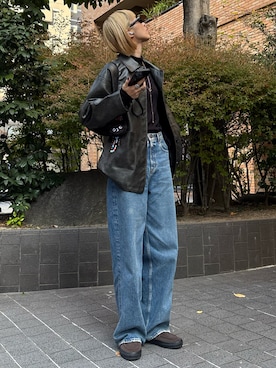 「アイテム（キーホルダー）」を使った、maichinさん（レディース・178cm）の秋コーディネート