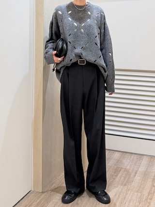 「STYLEMIXER(スタイルミキサー)のギャザーショルダーバッグ(ショルダーバッグ)」を使った、maichinさん(レディース・178cm)の秋コーディネート