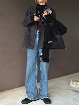 「アイテム（ハンドバッグ）」を使った、maichinさん（レディース・178cm）の冬コーディネート