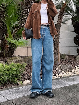 「アイテム（サンダル）」を使った、maichinさん（レディース・178cm）の秋コーディネート