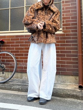 「SLY（スライ）のアイテム」を使った、maichinさん（レディース・178cm）の冬コーディネート