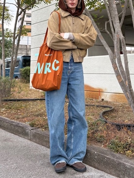 「VANS(バンズ)のアイテム」を使った、maichinさん(レディース・178cm)の冬コーディネート