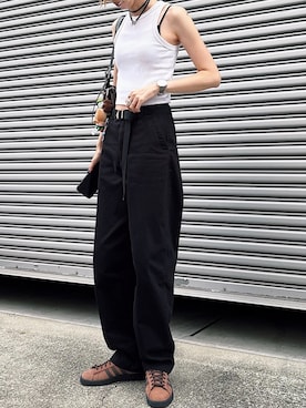 「アイテム（パンツ）」を使った、maichinさん（レディース・178cm）の夏コーディネート