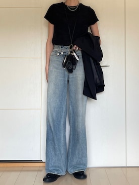 「select MOCA（セレクトモカ）のアイテム（トップス）」を使った、maichinさん（レディース・178cm）の春コーディネート