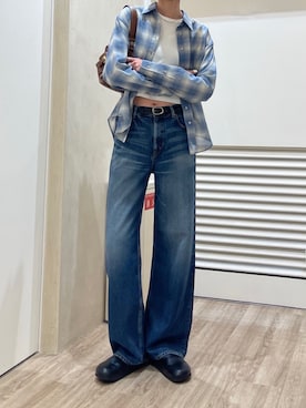 「MOUSSY（マウジー）のアイテム（トップス）」を使った、maichinさん（レディース・178cm）の春コーディネート