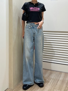 「SLY（スライ）のアイテム」を使った、maichinさん（レディース・178cm）の夏コーディネート