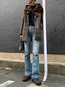 「アイテム（ハンドバッグ）」を使った、maichinさん（レディース・178cm）の秋コーディネート