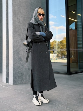 「bohmal（ボマール）のアイテム」を使った、maichinさん（レディース・178cm）の冬コーディネート