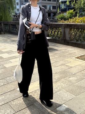 「アイテム（スウェットパンツ）」を使った、maichinさん（レディース・178cm）の秋コーディネート