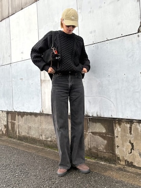 「アイテム（キーホルダー）」を使った、maichinさん（レディース・178cm）の秋コーディネート