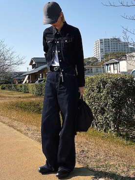 「210nouve（トゥージュヌーブ）のアイテム」を使った、maichinさん（レディース・178cm）の春コーディネート