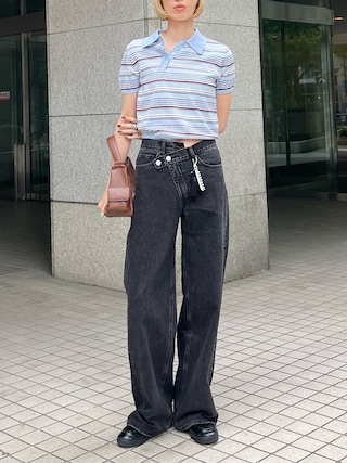 「MOUSSY（マウジー）のMANY POCKET HOBO バッグ（ショルダーバッグ）」を使った、maichinさん（レディース・178cm）の春コーディネート