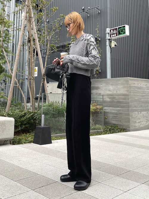 HeRIN.CYE ソーンスリーブニット　ブラック　完売カラー HeRIN.CYE ソーンスリーブニットブラック完売カラー