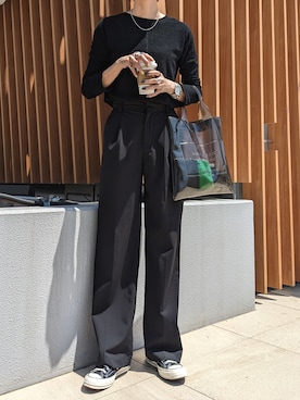 「MANOF（マノフ）のアイテム」を使った、maichinさん（レディース・178cm）の春コーディネート