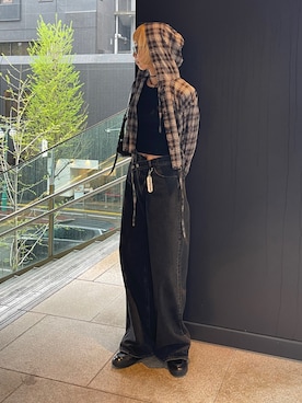 「ADD CULUMN（アドカラム）のアイテム」を使った、maichinさん（レディース・178cm）の春コーディネート