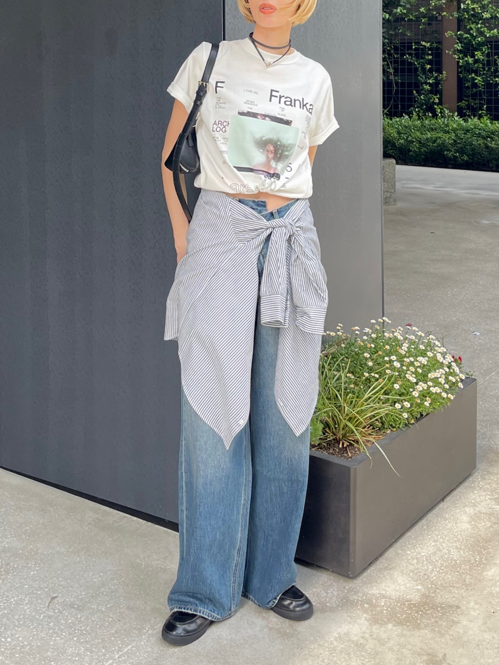 MOUSSY（マウジー）の「CROSS WAIST WIDE STRAIGHT/クロスウエスト